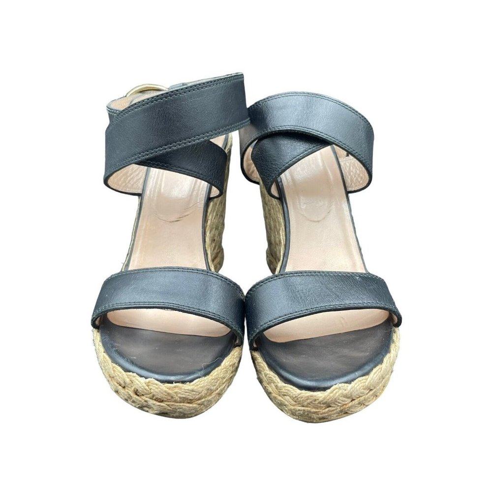 Stuart Weitzman Lexia Strap Espadrille Womens 9 M Wedge Sandal - Picture 2 of 8